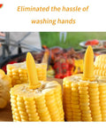 Stainless Steel Corn On The Cob Holders Set Of Ten For Grilling Easy To Grip Skewers For Barbecue Two Point Three Six Inch Forks