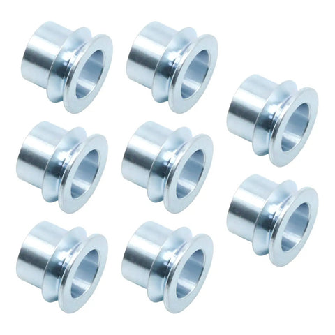 Hardcore 8 Piece Set 5/8 To 1/2 Inch High Misalignment Spacer Heims Zinc Plated Steel Rod End Joints set of eight