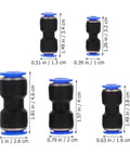 Grab The Healeved 50 Piece Pneumatic Fittings Quick Connect Push To Connect Air Hose Repair Kit Made From Sturdy Pu Plastic With Multiple Outer Diameters For Your Easy Connection Solution In The Shop, assorted sizes