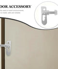 Spring Loaded Trailer Pin Latch M12x25mm Galvanized Steel Rugged Beefy Heavy Duty Gate Lock Ramp Gate Hardware For Secure Hauling And Quick No Nonsense Trailer Access on door panel