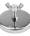 Heavy Duty Magnet Kit With Wire Loop Flags For Wide Load Hauling Includes Vented Storage Bag component, silver metallic magnet