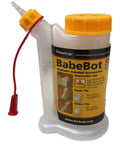 BabeBot 4-Ounce Wide Mouth Glue Bottle With Replaceable Tips, No Drip Design, Stable Wide Bottom, Yellow And White