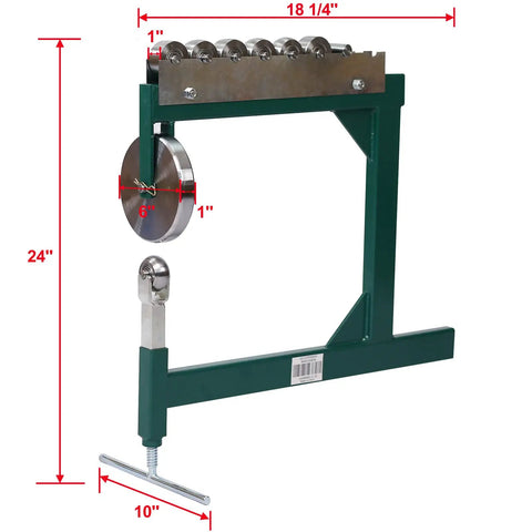 Beefy Tank Style Benchtop English Wheel Metal Shaping Tool With 16 Gauge Capacity For Steel Aluminum Copper Heavy Hitter Automotive Body Panel Forming Kit For Precision Metal Workshop
