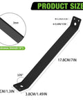Eight Pack 7 Inch Inside Mount 45 Degree Wood Angle Brackets For Post And Beam Structures DIY Kit detailed dimensions and thickness
