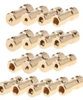 Slick Copper Motor Shaft Coupler Sleeve Adapter With 2mm To 5mm Bore for torque transmission, showing multiple adapters.
