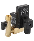Auto Drain Valve For Air Compressor Condensate Management Electronic Timer Control adjustable timer solenoid with brass inlet.