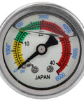 Go To Pool Filter Pressure Gauge For Diving Equipment, 0 To 6000 PSI 0 To 40 MPa Manometer, Air Pump Gauge with dual unit scale