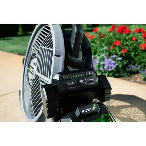 Control panel of Go To Outdoor Mist Cooling Fan With 18 Inch Blade, 5 Speed Settings, Delivers Up To 5,000 CFM, Two Misting Modes