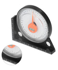 Slick Magnetic Angle Finder Tool With Clear Scale And Heavy Duty Plastic Build For Carpentry Woodworking And Metalworking Tasks That Bring In Hella Precise Readings Zero Hassle Guaranteed with level bubble.
