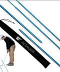 2 Pack Golf Alignment Sticks For Swing Training And Setup, Durable Telescopic Alignment Rods For Posture And Aiming