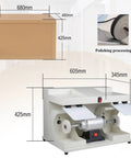 ZGOOD 550W Large Space Bench Grinder Buffing Machine With LED Light, 2800 RPM High Speed Motor dimensions and polishing process.