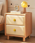 Bright Yellow Ceramic Dresser Knobs And Premium Drawer Pulls For Kitchen Cabinets Snag 8 Pack Single Hole Round Handles on nightstand.