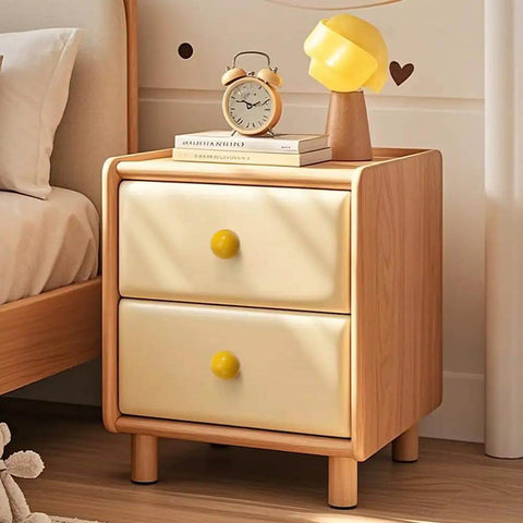Bright Yellow Ceramic Dresser Knobs And Premium Drawer Pulls For Kitchen Cabinets Snag 8 Pack Single Hole Round Handles on nightstand.