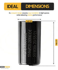 Universal Fit 53 64 uF Motor Start Capacitor 220 250V AC 50 60 Hz Round CD60 dimensions 1.42 x 2.7 inches