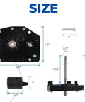 Fifth Wheel Landing Gear Box For Your RV Aluminum Gearbox Replacement 276602 179015 LG179015 dimensions and components