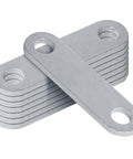 8 Pack Heavy Duty Trailer Leaf Spring Shackle Straps For Double Eye Leaf Springs 3/16 Inch Thick Electro Galvanized Steel