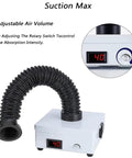 Badass Solder Fume Extractor With Triple Stage Filtration And Adjustable Speed Heavy Duty Dust Collector For Electronics Workshop with flexible hose