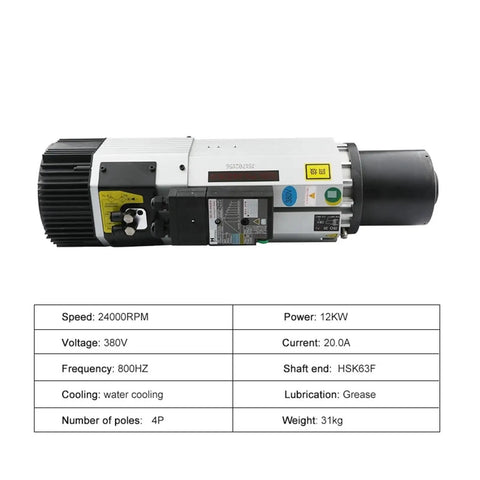 Upgrade Your Machine Shop With This Badass 12 Kw Air Cooled Spindle Pumping Out 24000 Rpm And 380V Power for heavy milling.