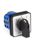 Heavy Duty Three Position Changeover Selector Switch 440V Universal Rotary Cam Switch for Industrial Use 20A Eight Terminal LW28