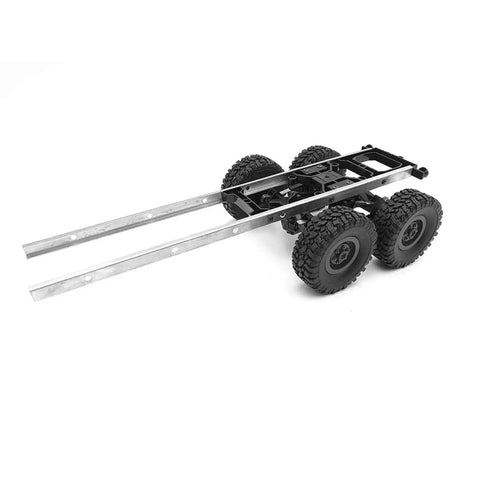 Oil Tank Trailer Chassis for 1 to 16 RC Cars Fits WPL B24 B16 B36 Kits Military Truck DIY Accessory with metal frame