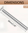 M3 X 30mm Stainless Steel Dowel Pins 50 Pack Heavy Duty Shelf Support Pegs For Cabinets Shelves And Furniture Fixings