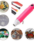 Compact Mini Heat Gun For Resin And Craft Projects That Quickly Bubbles Away Epoxy Silicone Molds Pink Fast Warm Up