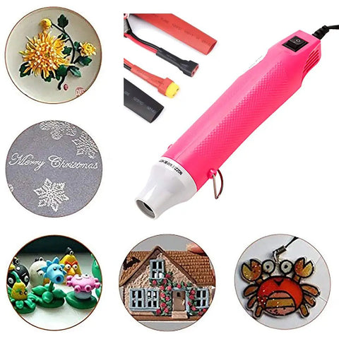Compact Mini Heat Gun For Resin And Craft Projects That Quickly Bubbles Away Epoxy Silicone Molds Pink Fast Warm Up