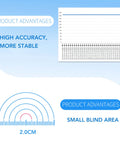 Chart showing measurement accuracy and blind area for Ultra Accurate Ultrasonic Distance Sensor For Robot Obstacle Avoidance With UART Output IP67 Water Resistant Build Wide Detection Angle 3.3 To 12V DC Power Rock Solid Range Easy Plug And Play Integration Ideal For Mobile Robots And Drones With Easy.