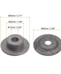 Two Pack Bench Grinder Arbor Washer Flange Set Pro Grade Carbon Steel Durable 1.26 Inch Od 0.52 Inch Id 2.17 Inch Arbor Diameter