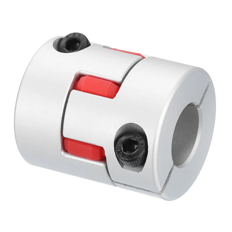 Dope Flexible Plum Shaft Coupling 8mm To 14mm Aluminum Motor Connector for 3D Printer CNC Machine Silver Tone
