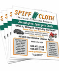 Spiff Cloth cleaning towels, 4-count, 16 x 16 inches, reusable washable cloths (front view)