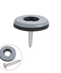 No Sweat Screw In Chair Leg Protectors And Table Glides Floor Savers With PTFE Non Scratch Bottom Heavy Duty Furniture Slider Pads, 25mm cap.