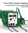 2 In 1 Hot Air Rework Station With LED Display Soldering Iron Lead-Free Desoldering Tool SMD Repair Soldering Combo