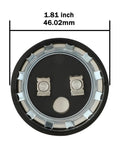 88-106 UF 330 VAC Round Motor Start Capacitor CD60 For Single Phase AC Motors Replacement, 1.81 inch diameter, black with two terminals