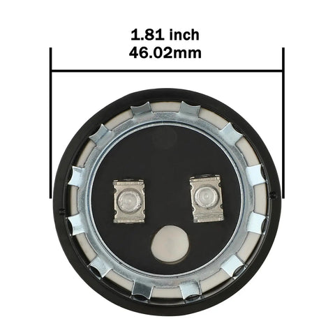 88-106 UF 330 VAC Round Motor Start Capacitor CD60 For Single Phase AC Motors Replacement, 1.81 inch diameter, black with two terminals