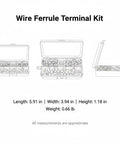 Ultimate 200 Piece Wire Ferrule Terminal Kit With Tinned Copper Crimp Connectors And Assorted Pre-Insulated Tube Terminals For Stranded Wiring To Prevent Fraying And Secure Electrical Connections Like A Boss, open storage box