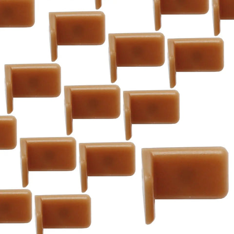 30 Pack L Shape Tack In Drawer Buffer Stops And Slide Stoppers With Anti Rust Nails displayed on white background.
