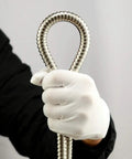 Hand gripping 100 Inch Universal Handheld Shower Hose With Stainless Steel And Polished Chrome Finish, Flexible Anti Kink Tubing