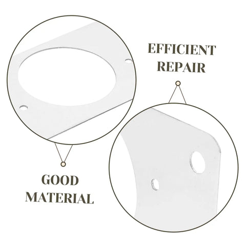 Stainless Steel 10 Piece Hinge Repair Plate Kit For Cabinet Doors Easy Installation And Quick Furniture Fixes close-up view