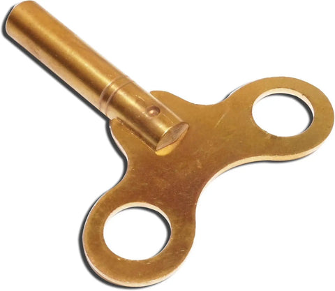 Brass Clock Winding Key Set For Mechanical Clocks Crank Winder Tool 1.75mm to 3.2mm, gold brass finish, DIY maintenance tool