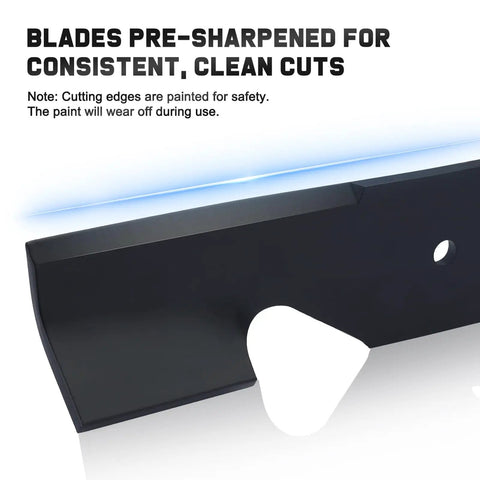 Z254F 54 Inch High Lift Mower Blades For Husqvarna Zero Turn Mowers Top Notch Replacement close-up view