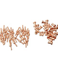 60-Piece Plasma Cutter Consumables Kit Fits PT-31 CT312 Cut 50 50A with assorted pure copper nozzles and electrodes.