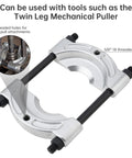 ChgImposs heavy-duty bearing puller tool; chrome-plated gear & pinion splitter; 1/2–5-3/4 in jaw spread; 5/8-18 holes