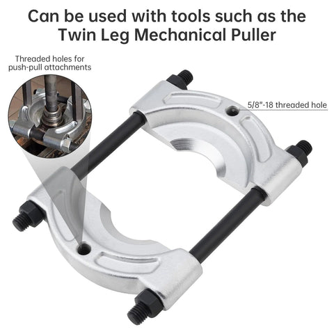 ChgImposs heavy-duty bearing puller tool; chrome-plated gear & pinion splitter; 1/2–5-3/4 in jaw spread; 5/8-18 holes