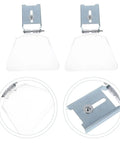 Heavy Duty Clear Plastic Shield For Bench And Angle Grinder Featuring Dust Blocking Guard and Wear Resistant Material, two clear acrylic shields.