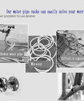 Slick Heavy Duty Retractable Hose Reel Cart With Wall Mount Stand And No Sweat Rollout Setup Up To One Hundred Thirty Feet for organizing hoses.