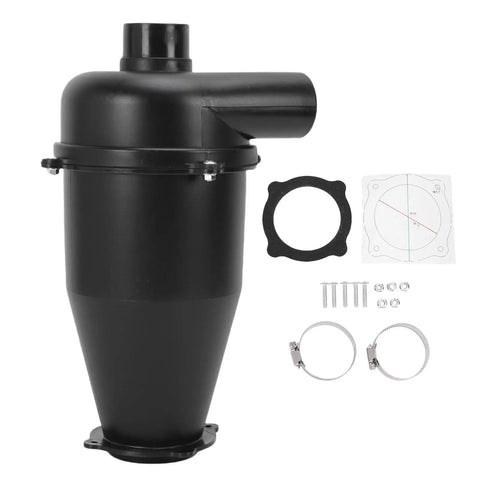 Premium Cyclone Dust Collector Separator For Woodworking And Construction with ABS system and assembly hardware, ideal for vacuum use.