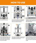 How to use Heavy Duty Electric Wire Stripper Machine With Adjustable Blade Distance instructions for manual and power drill setup.