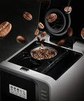 Fully Automatic Bean To Cup Coffee Maker With Built In Grinder Removable Reservoir and Smart Thermal Insulation with coffee beans.