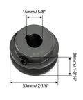 Single Groove V Belt Pulley 2.05 Inch Diameter With Five Eighth Inch Bore Cast Iron For A Belt Section 3L 4L AX V Belt Drives